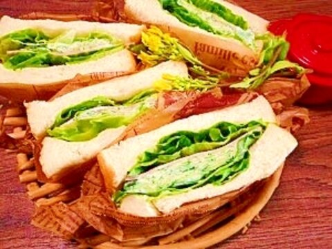 レタス、キュウリ☆ハムサンド